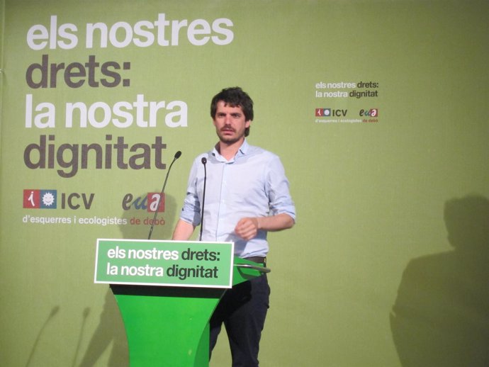 El candidato de ICV-EUiA Ernest Urtasun en Tarragona