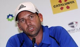 Sergio García en el Open de España de golf