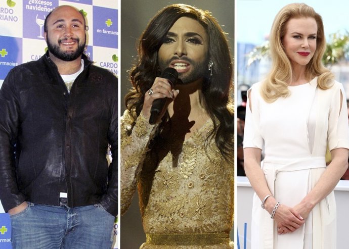 Kiko Rivera Conchita Wurst y Nicole Kidman