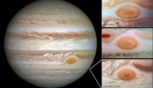 La Gran Mancha Roja de Júpiter se reduce