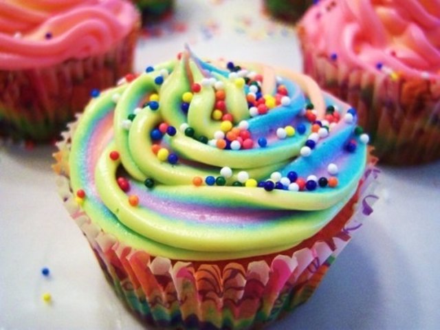 Cupcake de colores