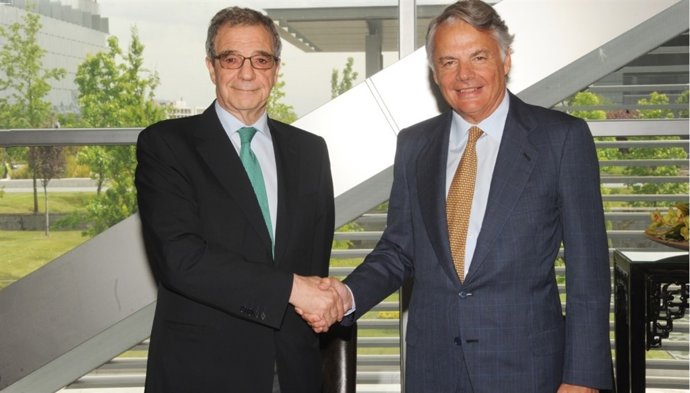 César Alierta (Telefónica) e Ignacio Garralda (Grupo Mutua Madrileña)