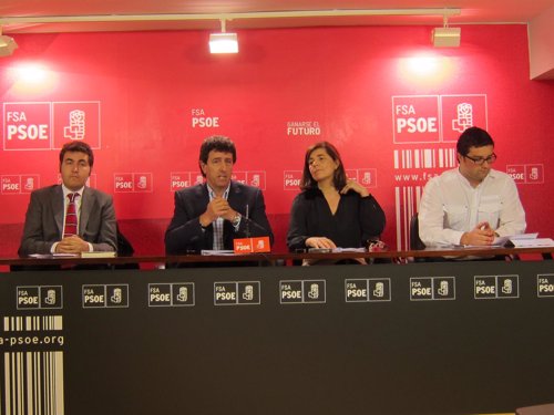 Jonás Fernández, Jesús Gutiérrez, María Muñiz y Óscar Pérez, candidatos europeas