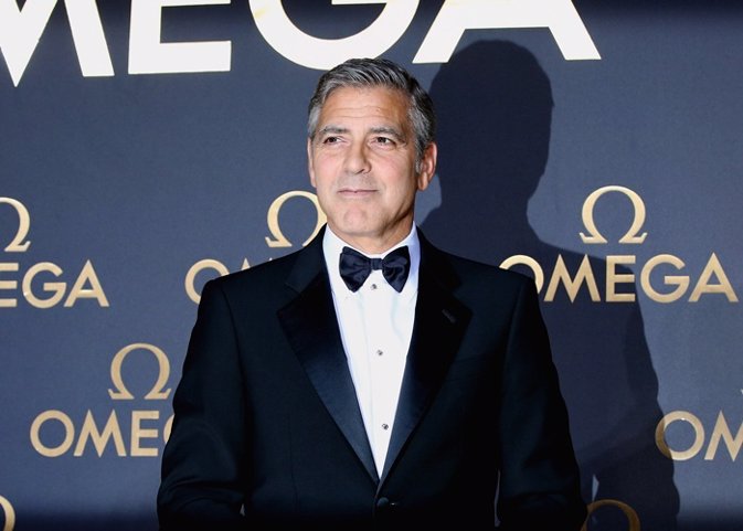 Actor George Clooney arrives for the red carpet of Om