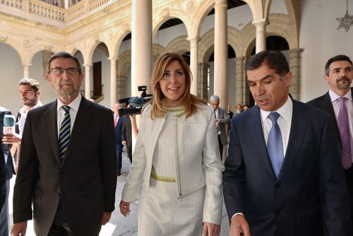 Manuel Gracia, Susana Díaz y Lorenzo del Río