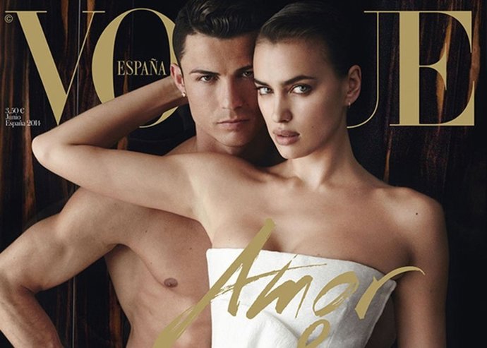 Cristiano Ronaldo e Irina Shayk portada de la revista Vogue