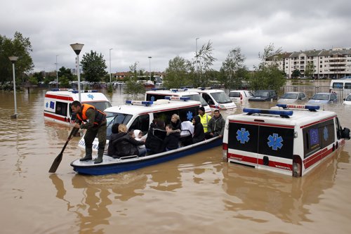 Inundaciones en Serbia y Bosnia 