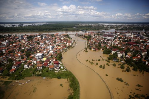 Inundaciones en Serbia y Bosnia