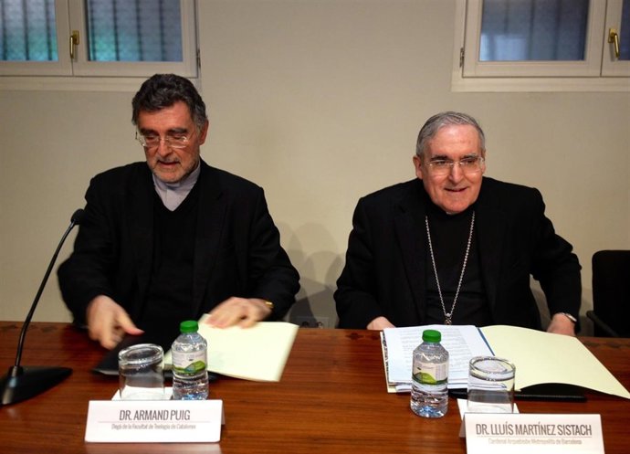 Armand Puig y el cardenal Lluís Martínez Sistach