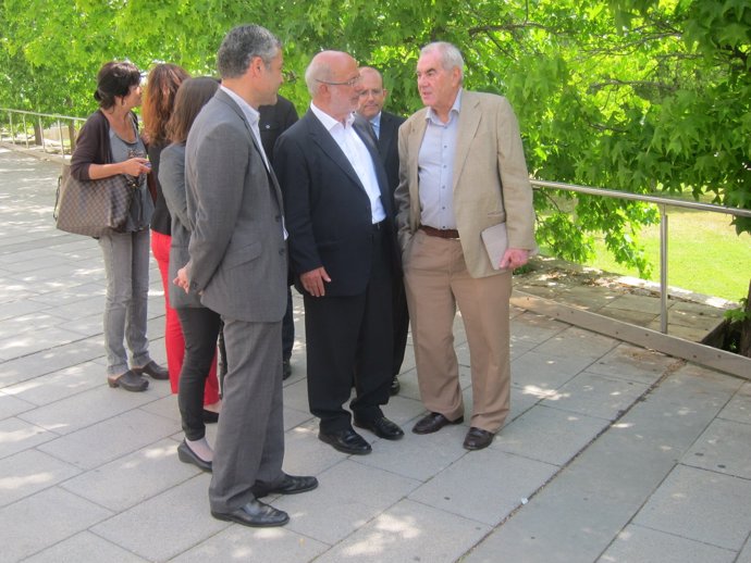 O.Amorós, J.M.Terricabras (ERC) y E.Maragall (NECat)