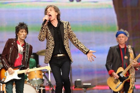 Charlie Watts, Mick Jagger and Keith Richards 
