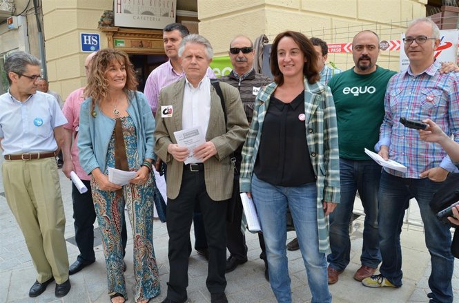 Ángela Labordeta ha visitado este lunes la ciudad de Huesca