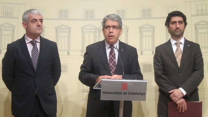 J.Martí, el conseller F.Homs y J.Puigneró (Archivo)