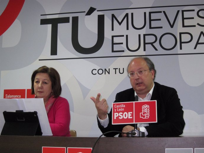 Los socialistas Rosa López y Enrique Cabero 
