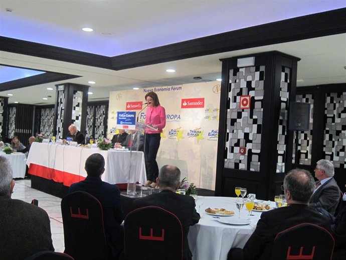 Maite Pagazaurtundua en el Fórum Europa.
