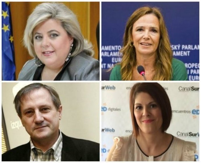 Participantes en el debate de la RTVA por las elecciones europeas