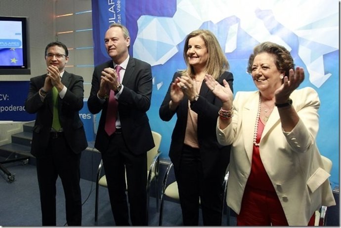 Castellano, Fabra, Báñez y Barberá en Valencia