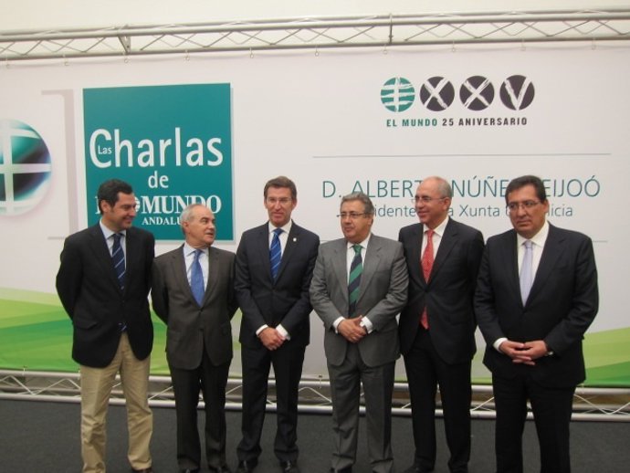 Núñez Feijóo, en un almuerzo informativo