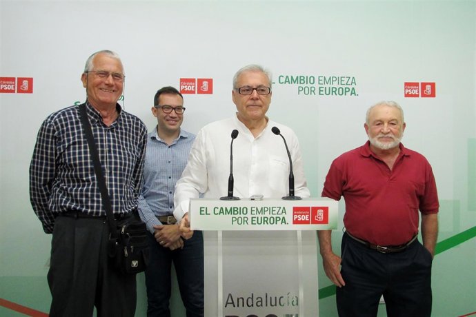 EMILIO AUMENTE, GERMÁN TOLEDO, JOSÉ ANTONIO ROMERO Y FRANCISCO TÉLLEZ