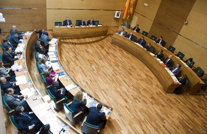 Pleno de la Diputación de Valencia.