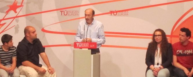 Intervención de Rubalcaba en el mitín