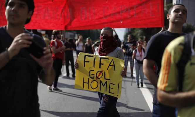 Protestas en Brasil contra el Mundial de Fútbol