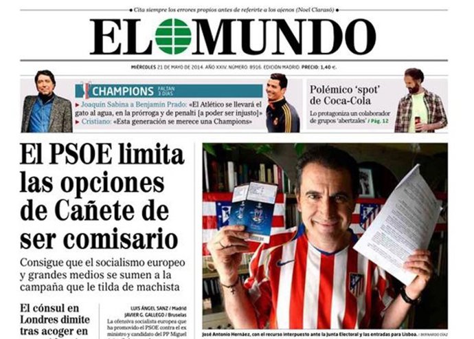 Hincha del Atlético de Madrid