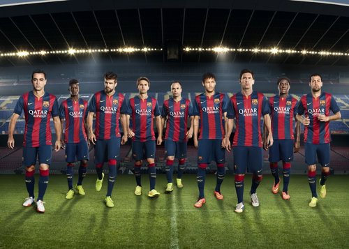 Nueva equipación del FC Barcelona 2014-2015