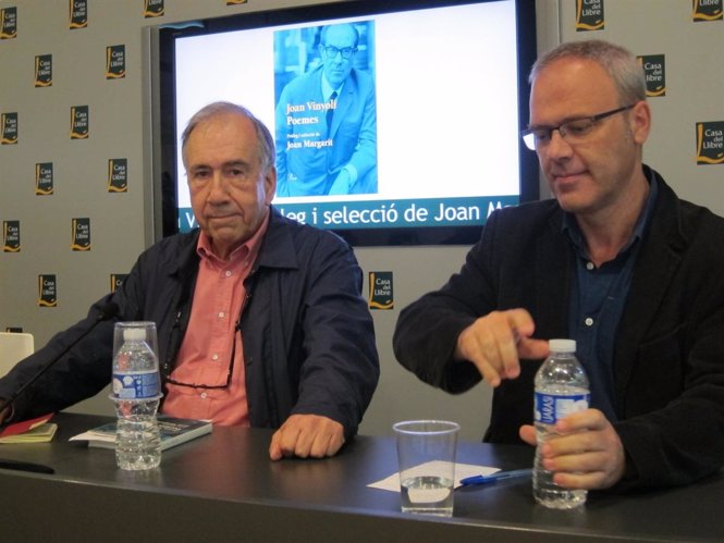 El poeta Joan Maragrit y el editor Josep Lluch