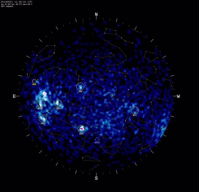 Proyecto NASA que permite ver meteoros a tiempo real