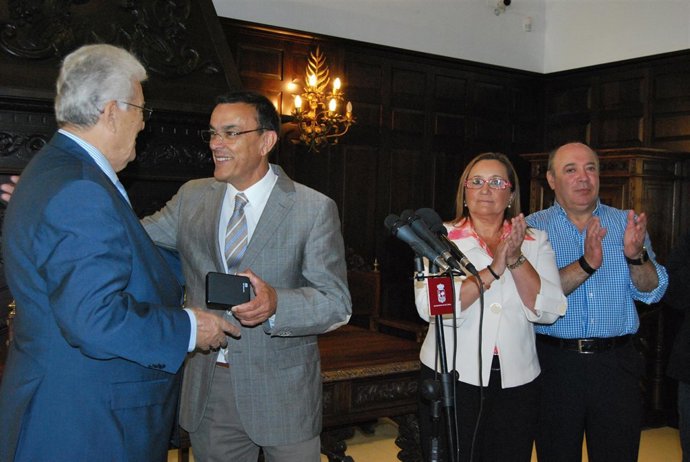El presidente de la Diputación de Huelva, Ignacio Caraballo, La Higuerita.