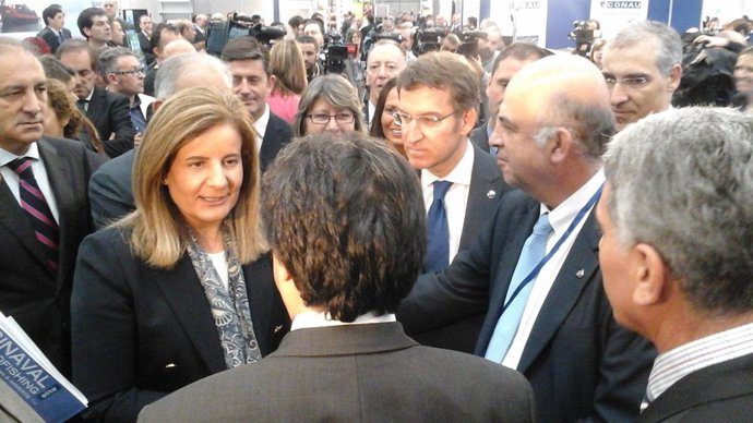 Fátima Báñez en un acto en Vigo