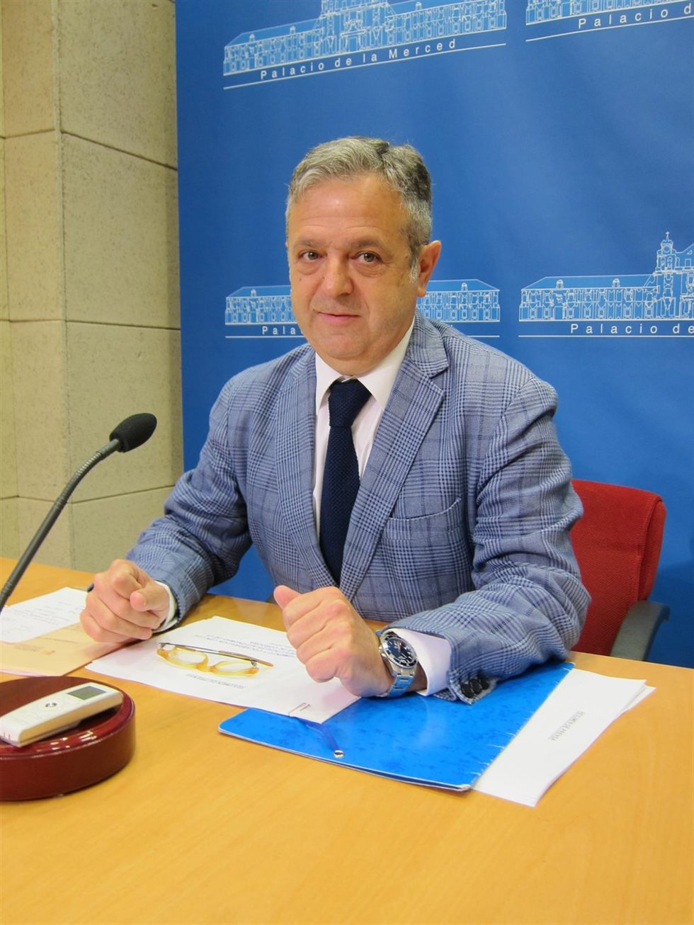 El vicepresidente primero de la Diputación, Salvador Fuentes
