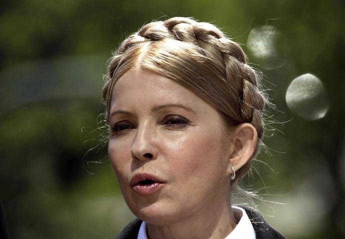 La candidata a la Presidencia Yulia Timoshenko