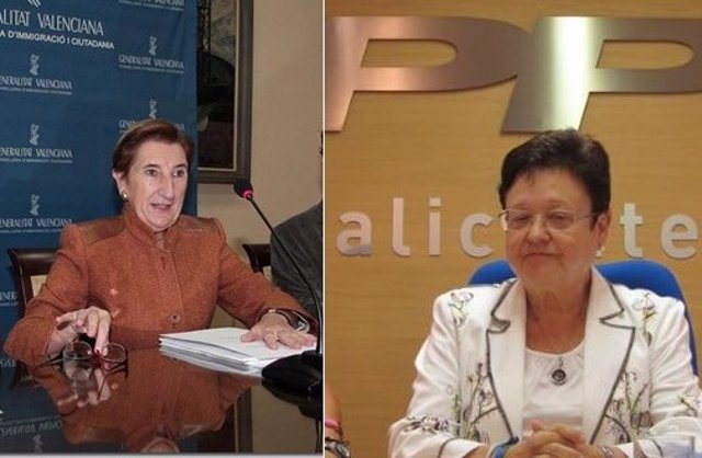 Gotzone Mora y Luisa pastor en diferentes imágenes de archivo