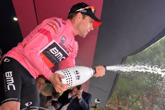 Cadel Evans en el Giro de Italia