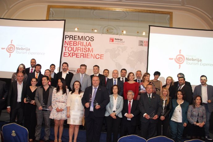 Imagen de los premiados en Nebrija Tourism Experience