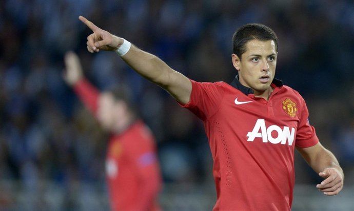 Chicharito Hernández en el Manchester United