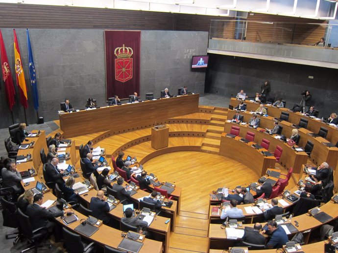 Pleno del Parlamento de Navarra.