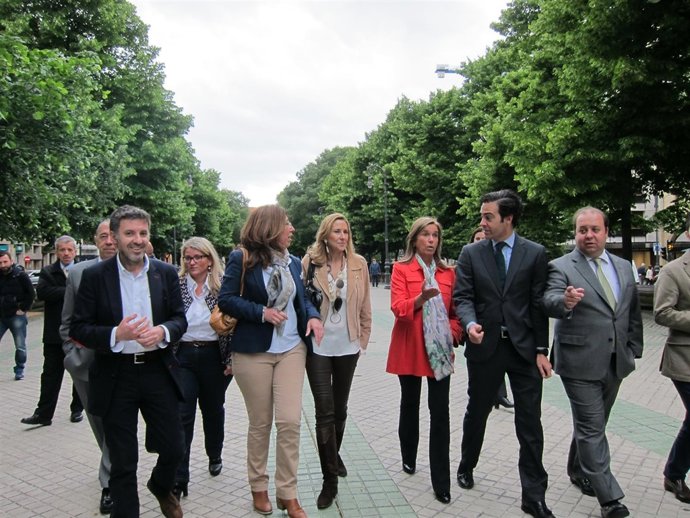 Ana Mato en su visita a Pamplona.