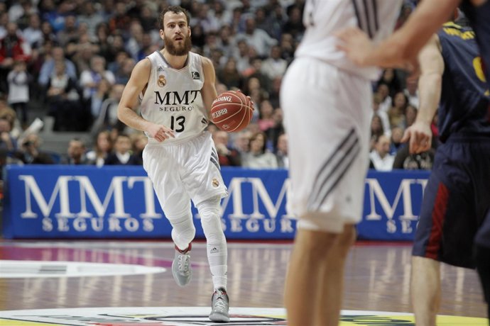 Sergio Rodríguez en el encuentro Real Madrid - Barcelona FC