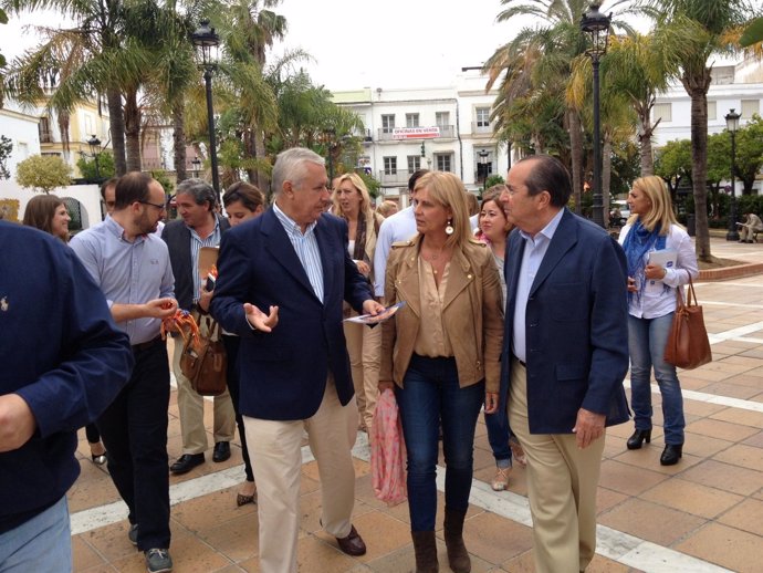 Javier Arenas (PP) de visita electoral en la provincia de Cádiz
