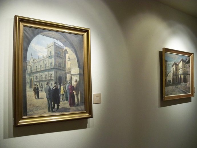 Obras de la exposición de la Fundación MonteLeón 'León pintado'.