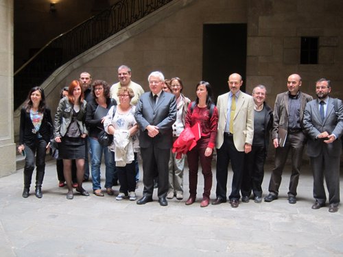 Firma del convenio entre libreros y bibliotecas