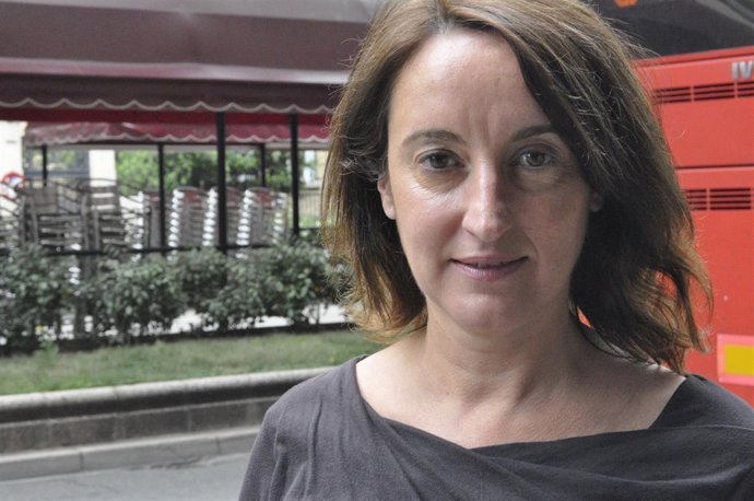 La candidata de Primavera Europea Ángela Labordeta (CHA)