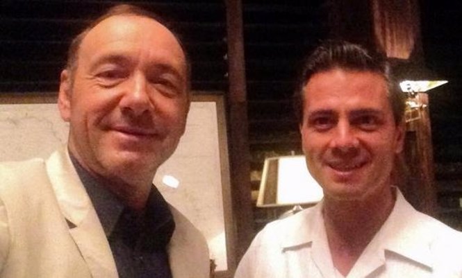 Kevin Spacey y Enrique Peñanieto