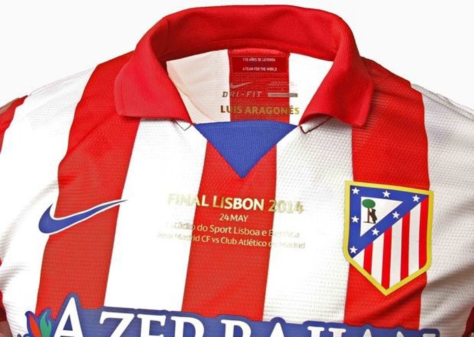 Camiseta del Atlético de Madrid en la final de la Liga de Campeones
