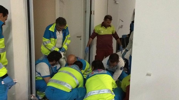 Atención del Summa al herido