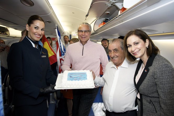 Vuelo inaugural de Air Europa Madrid-San Juan de Puerto Rico