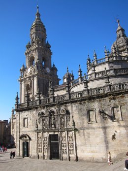 Catedral de Santiago de Compostela, desde la Praza da Quintana